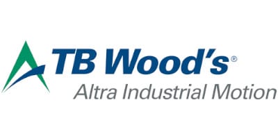 Logo of TB Wood's with subtitle Altra Industrial Motion