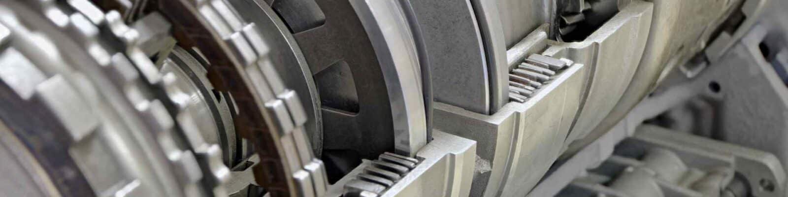 Internal parts of a mechanical power transmission system